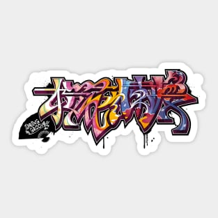 Japanese KANJI Graffiti OUKARANMAN Sticker